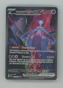 #1 2025 Pokemon DRI EN Special Illustration Rare #231 Team Rocket's Mewtwo ex - Image 1