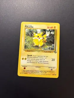 Pikachu 60/64 Jungle Regular Unlimited Pokemon WOTC LP/MP - Image 1
