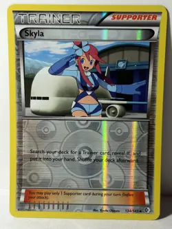 Skyla Reverse Holo 134/149 Boundaries Crossed NM Pokemon Fast Ship - Image 1