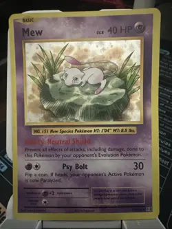 Mew, 2016 Pokemon XY - Evolutions Holo Rare, 53/108 - Image 1