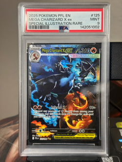POKEMON CHARIZARD BASE SET PSA5 ILLUSTRATION RARE #125 MEGA CHARIZARD X EX PSA 9 - Image 4