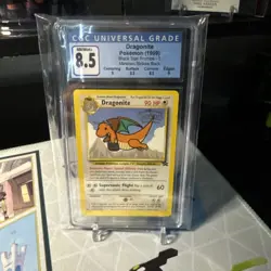 1999 CGC-8.5 - Dragonite #5 Mewtwo Strikes Back Pokemon Black Star Promo - Image 1
