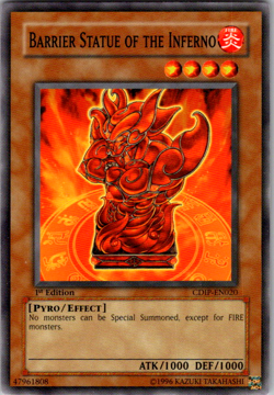 Barrier Statue of the Inferno - CDIP-EN020 - NM/VLP - 1st ed - Common - Yugioh - Image 1