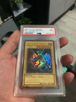 YuGiOh SDJ-001 - Red-Eyes B. Dragon - MINT - 1st Edition - PSA 9 - Ultra Rare! - Image 4