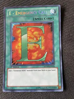 Yugioh E - Emergency Call RYMP-EN024 Secret Rare 1st Ed NM - Image 1