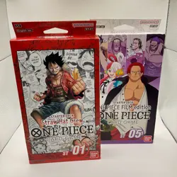 Lot of (2) One Piece TCG ST-01 + ST05 Starter Deck Boxes SEALED - Image 1