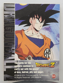 Foil - 1998 Dragon Ball Z Zarbon Gold Card G5 #5 of 10 - Image 2