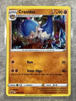 Cranidos SWSH274 Pokemon TCG SWSH: Black Star Promo Cards Holo (Light Play) - Image 1