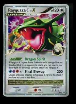 Rayquaza C LV.X DP47 Black Star Promo 2009 Holo Rare Pokemon Card TCG - Image 1