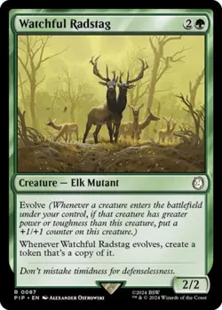 ~ Watchful Radstag ~ NM ~ UB: Fallout ~ MTG ~ - Image 1