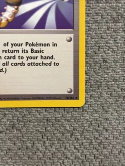 Pokemon TCG Base Set Scoop Up Trainer Rare Card 78/102 Unlimited LP - Image 2