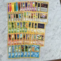 Pokemon Card Lot 1999 WOTC 60 Different Cards Lots Of 1st Edition Or Uncommon NM - Image 1