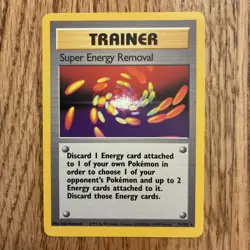 Super Energy Removal 79/102 Rare Base Set Pokemon Card WOTC NM - Image 1