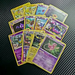 12x Pokemon Card Lot – Mew, Raichu, Alolan Muk Holo & Rare NM/LP Mixed Sets - Image 1