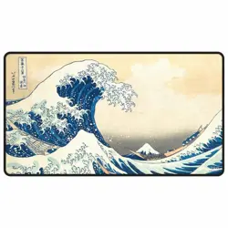 Ultra Pro: Fine Art: The Great Wave Off Kanagawa: Black Stitched Playmat - Image 1