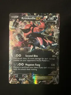 Pokemon Krookodile EX TCG Black Star Promo Holo Card XY25 - Image 1