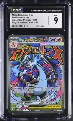 Mega Charizard X EX *CGC 9* Illustration Rare *Mega Charizard UPC Promo* #23 - Image 1