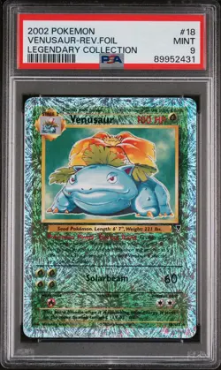 2002 Pokemon Legendary Collection Reverse Foil Venusaur #18 PSA 9 - Image 1