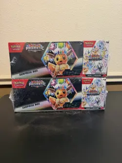Pokemon TCG Scarlet & Violet Prismatic Evolutions Surprise Box 2-Pack Promo - Image 1