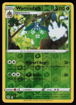 Wormadam 010/172 Pokemon Brilliant Stars Rare Moderately Played - Image 1