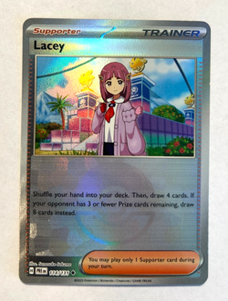 Pokemon Prismatic Evolutions - LACEY - POKE BALL REVERSE HOLO - 114/131 - NM - Image 1