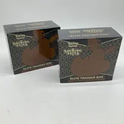 Lot of (2) Pokemon TCG Shining Fates Elite Trainer Boxes SEALED ETB's - Image 1