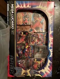 Pokemon TCG Mega Lucario ex Premium Figure Collection Box Factory Sealed - Image 1