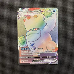 Pokemon Galarian Darmanitan VMAX 187/185 Vivid Voltage SWSH SECRET RARE - Image 1