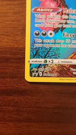 Galarian Moltres SWSH284 - Pokemon Sword & Shield Black Star Promos - Near Mint - Image 5