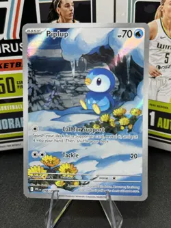 Piplup 98/94 IR Illustration Rare Pokemon Phantasmal Flames Full Art - Image 1