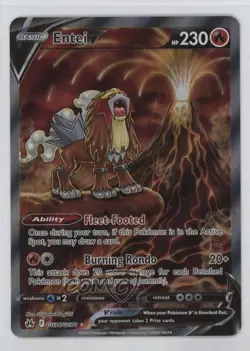 Full Art - Entei V Pokemon Sword & Shield Crown Zenith Galarian Gallery #GG36 - Image 1