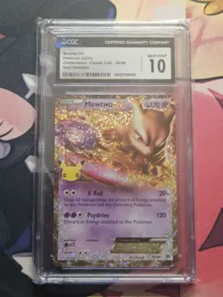 Pokemon Mewtwo EX 2021 Celebrations - Classic Coll. 54/99 CGC 10 - Image 1