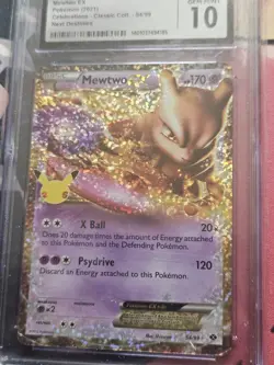 Pokemon Mewtwo EX 2021 Celebrations - Classic Coll. 54/99 CGC 10 - Image 2