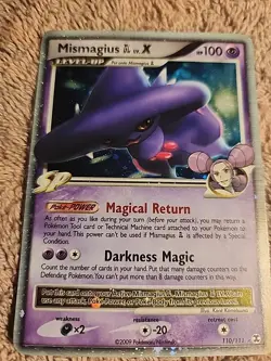 Pokemon TCG Mismagius [GL] LV.X Rising Rivals 110 Holo Rare Holo LV.X - Image 1
