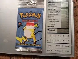 POKEMON BASE SET 2 BOOSTER PACK Raichu FACTORY SEALED LONG CRIMP WOTC 2000 21g - Image 2