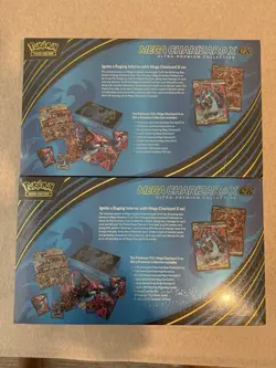 Lot Of 2 Pokemon Mega Charizard X ex Ultra Premium Collection Box Sealed New UPC - Image 2