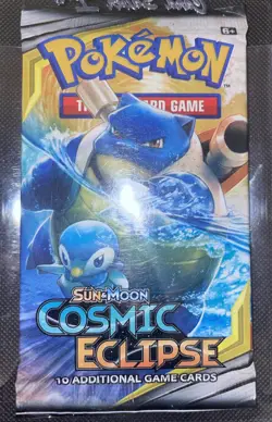 Pokemon Sun And Moon Cosmic Eclipse Booster Pack Factory Sealed - Image 1