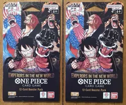 One Piece TCG OP-09 Emperors In The New World Sleeved Booster Packs Lot of 2! - Image 1