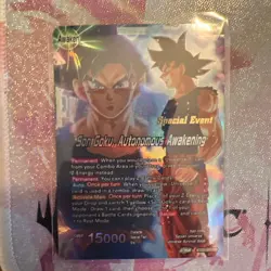 Son Goku Autonomous Awakening EVENT STAMP Foil Dragon Ball Super Card Game | NM - Image 1