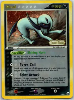 Pokemon TCG Absol 15/92 EX Legend Maker Stamped Holo Card - Image 1