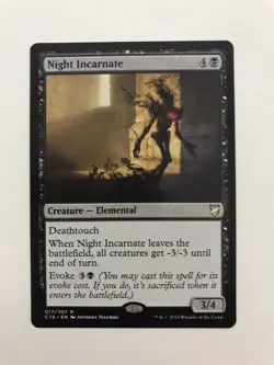 Night Incarnate MTG Magic the Gathering Card NM Near Mint C18 - Image 1