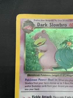 Dark Slowbro 12/82 Team Rocket Holo Rare 2000 Pokemon TCG Card MP - Image 2