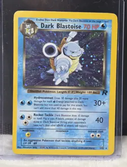 Pokemon TCG Dark Blastoise 3/82 Team Rocket Holo Rare Card LP Vintage - Image 1