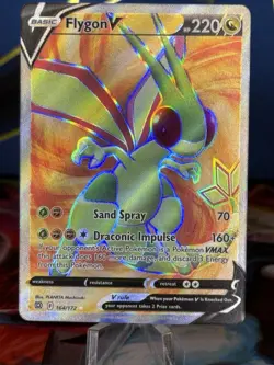 Pokemon TCG Flygon V Brilliant Stars 164/172 Full Art Holo Ultra Rare Card - Image 1