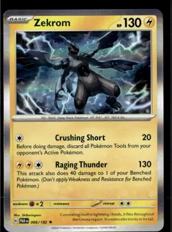 Pokemon Zekrom 066/182 Paradox Rift Holo Rare 3 Card Lot - Image 1