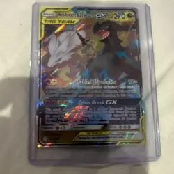 Pokemon Reshiram & Zekrom GX TAG TEAM Ultra Rare Holo Cosmic Eclipse Card 270 HP - Image 1
