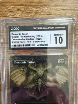 Demonic Tutor - Magic the Gathering - CGC Gem Mint 10 - English - Image 2