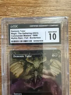 Demonic Tutor - Magic the Gathering - CGC Gem Mint 10 - English - Image 3