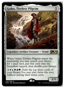 MTG Golos, Tireless Pilgrim - Core Set 2020 Moderately Played English - Image 1