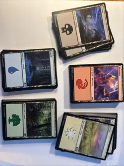 100 MAGIC THE GATHERING MTG BULK LOT BASIC LANDS 20 OF EACH LAND - Image 1